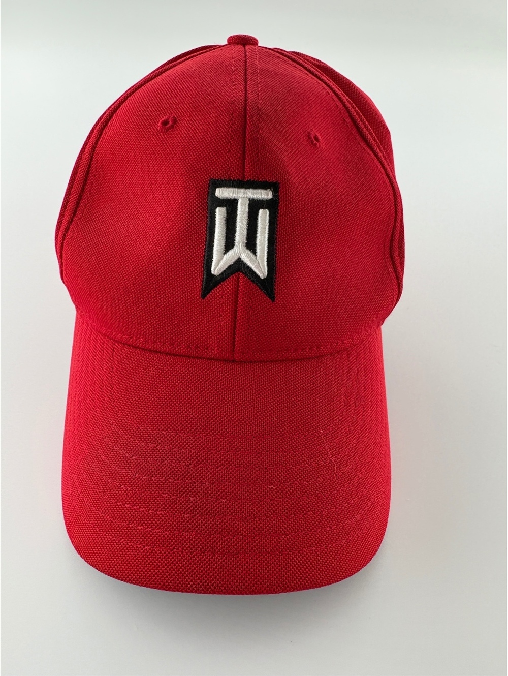 Nike Tiger Woods Collection Golf Hat FlexFit Fitted Red TW Logo